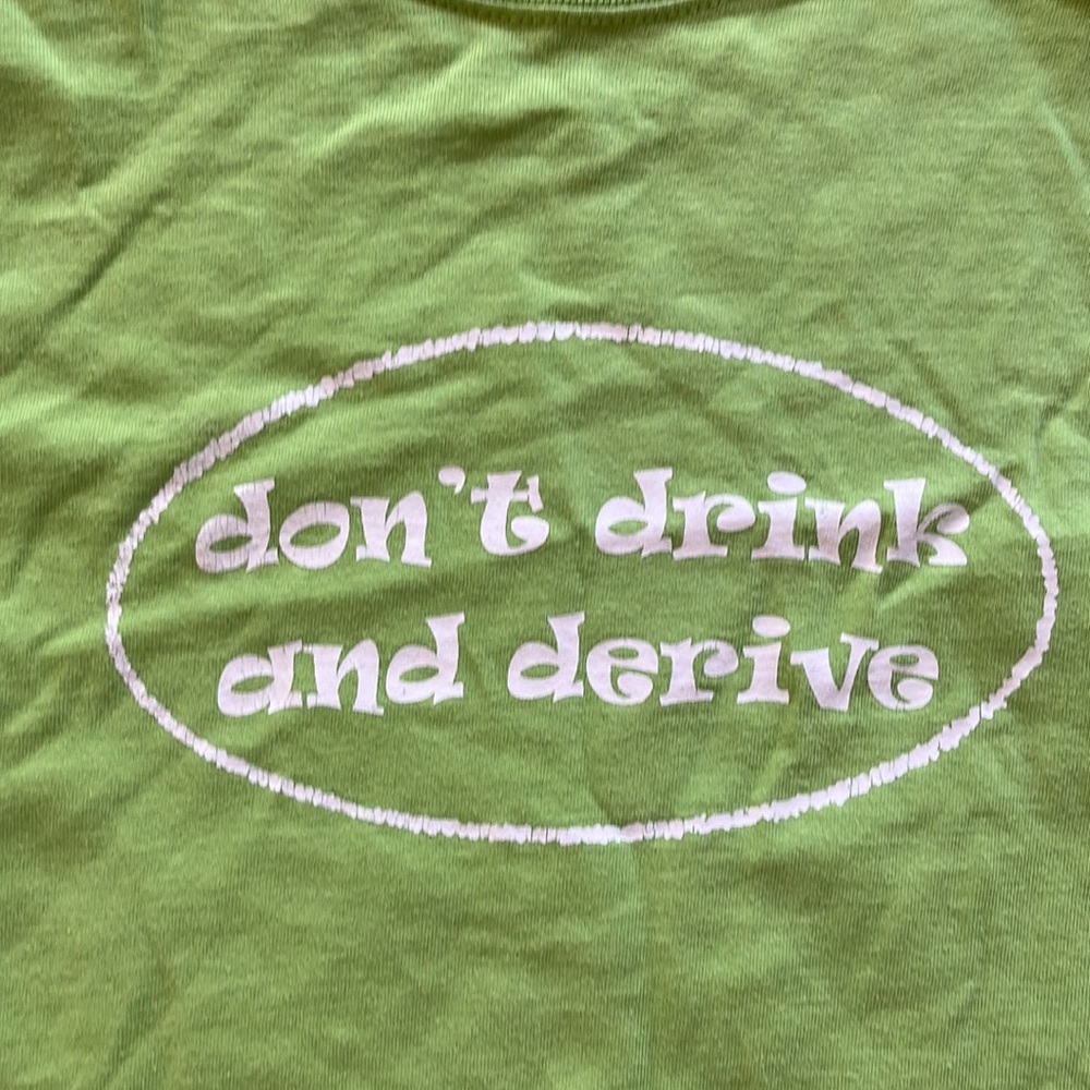Calculus Pun Tee “Don’t Drink And Derive” Sz S View 2